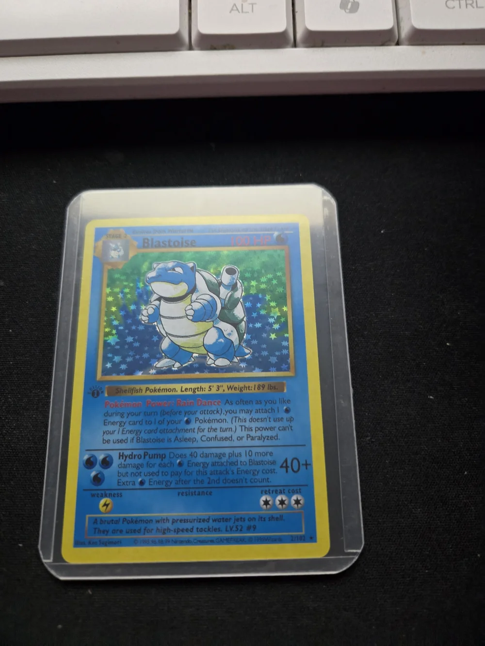 Blastoise Proxy Holographic Pokémon Card